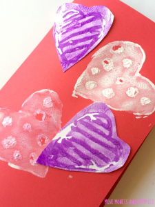 Valentines Day Cards for Kids - printed hearts (3)