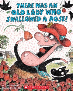There was An Old Lady Who Swallowed a Rose - a fun book about love and valentines day